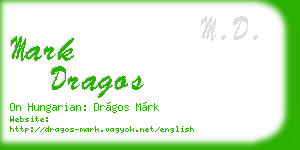 mark dragos business card